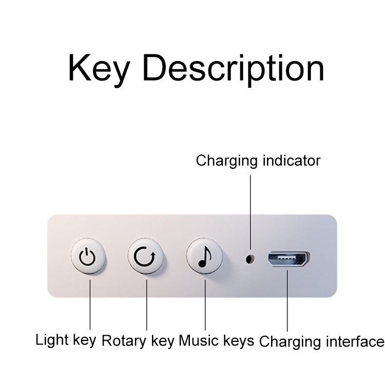 Rotatable Cartoon Atmosphere Projection Lamp Music Night Light My Store