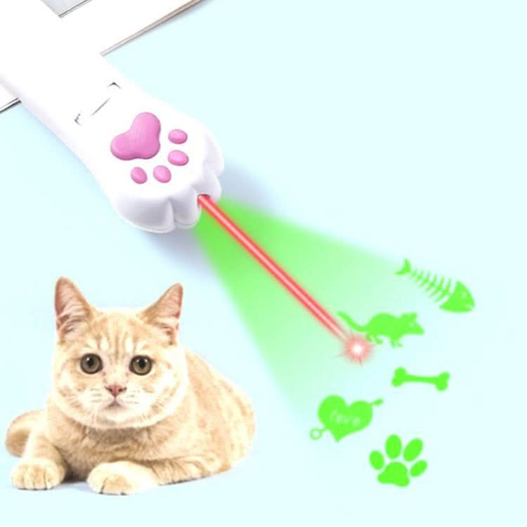 Pet Projection Toy USB Rechargeable LED Pattern Projector Cat Teaser Interactive Toys - Reluova