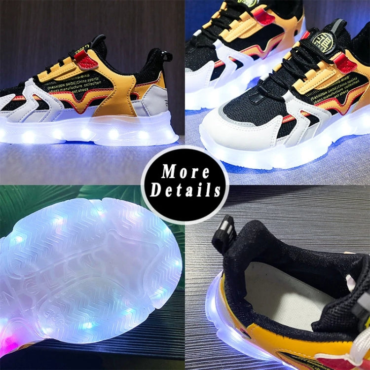 USB Charging LED Light Shoes Couples Casual Sneakers Hip-Hop Luminous Shoes