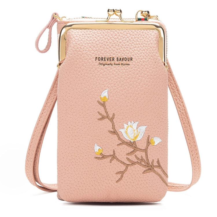 Mini Embroidered Single-shoulder Phone Bag Crossbody Long Ladies Wallet My Store