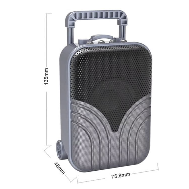 X1 Mini Trolley Case Bluetooth Speaker Retro Card Radio Portable Audio