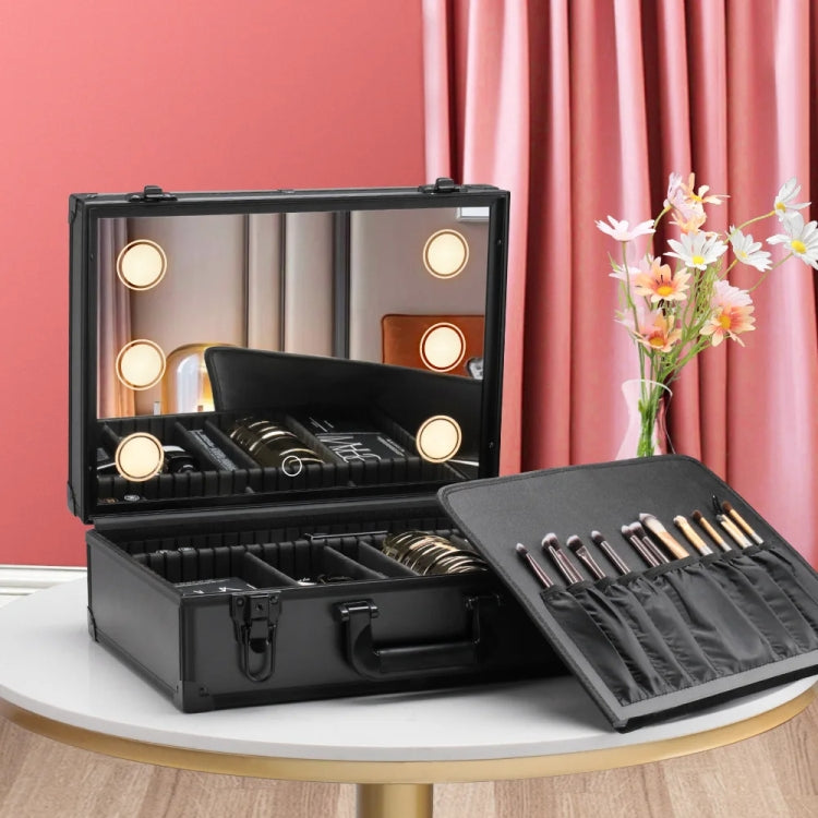 Rechargeable Dimmable Makeup Bag with Mirror and Lights