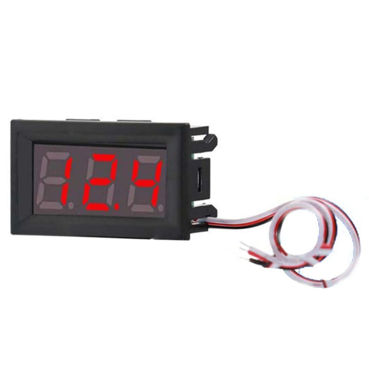 0V-30V 3 Wire DC Voltmeter Terminal 0.56 Inch LED Digital Voltmeter Accessories Reverse Connection Protection