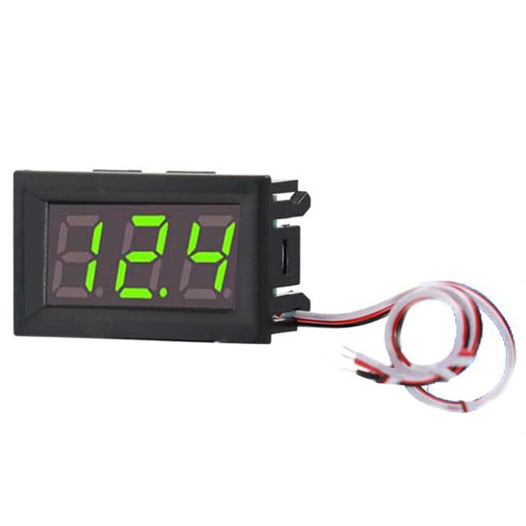 0V-30V 3 Wire DC Voltmeter Terminal 0.56 Inch LED Digital Voltmeter Accessories Reverse Connection Protection