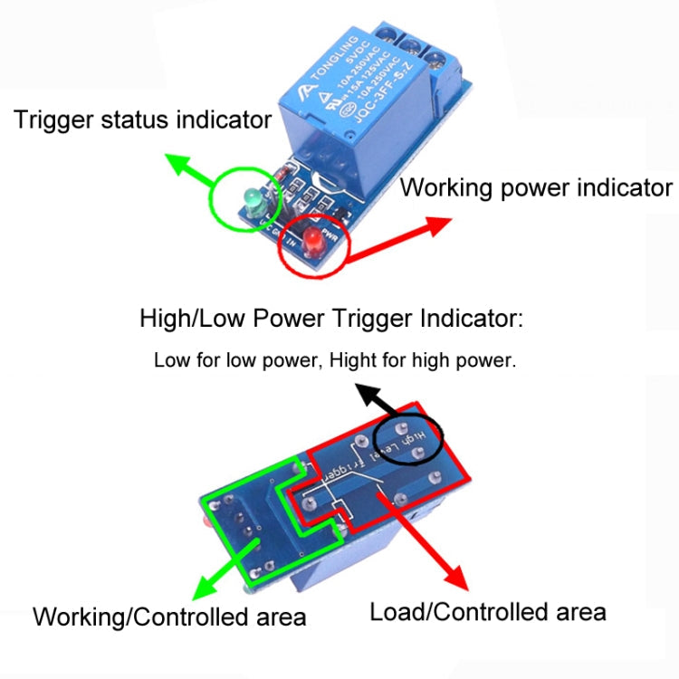 1 Way Relay Module Low Power Trigger Relay Expansion Board