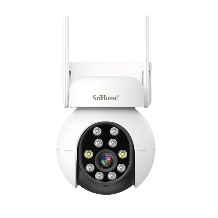 SriHome SH052B Wifi 5MP Wireless PTZ IP AI Auto Tracking Sound&Light Alarm Starlight Color Night Vision Outdoors Surveillance Camera Reluova