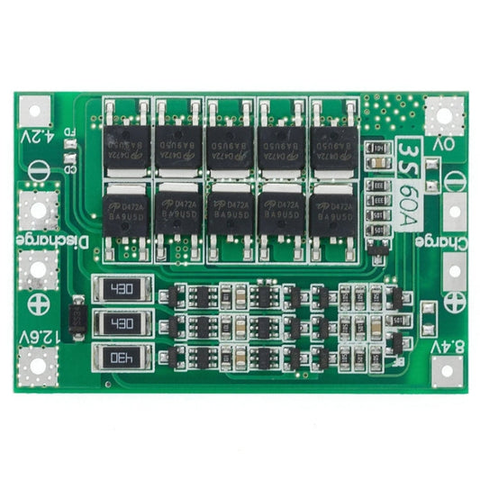 3S 11.1V 12.6V 60A 18650 Li-Ion Battery Charger Protection Board Reluova