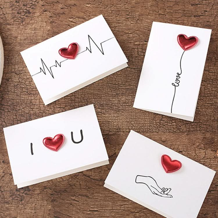 3D Heart Valentine Day Greeting Card Blessings Messages Cards with Envelopes, Spec: ECG-Reluova