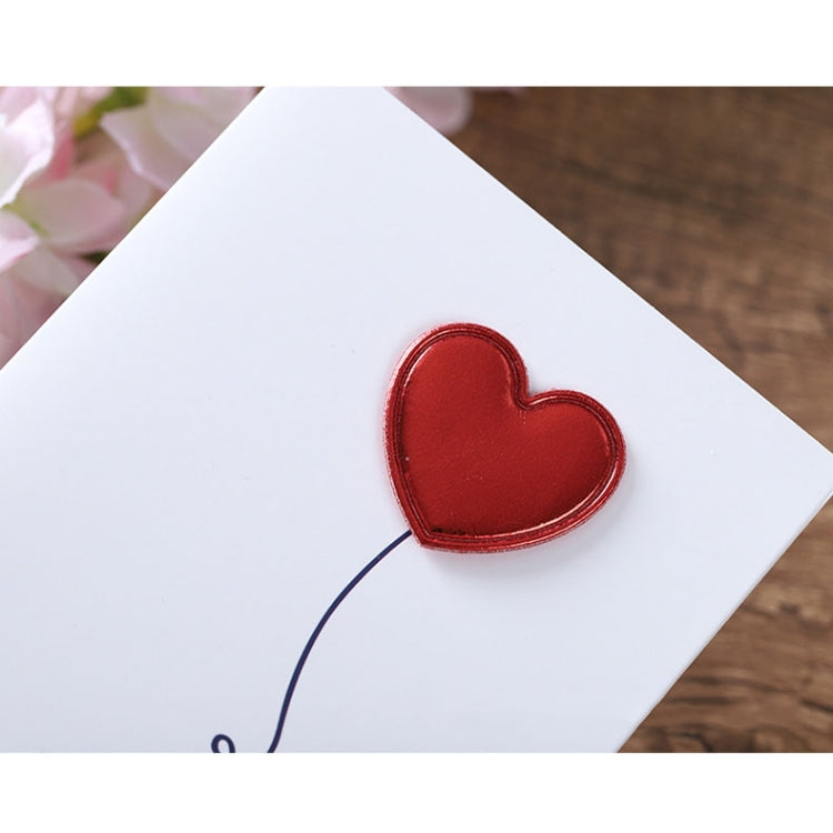 3D Heart Valentine Day Greeting Card Blessings Messages Cards with Envelopes