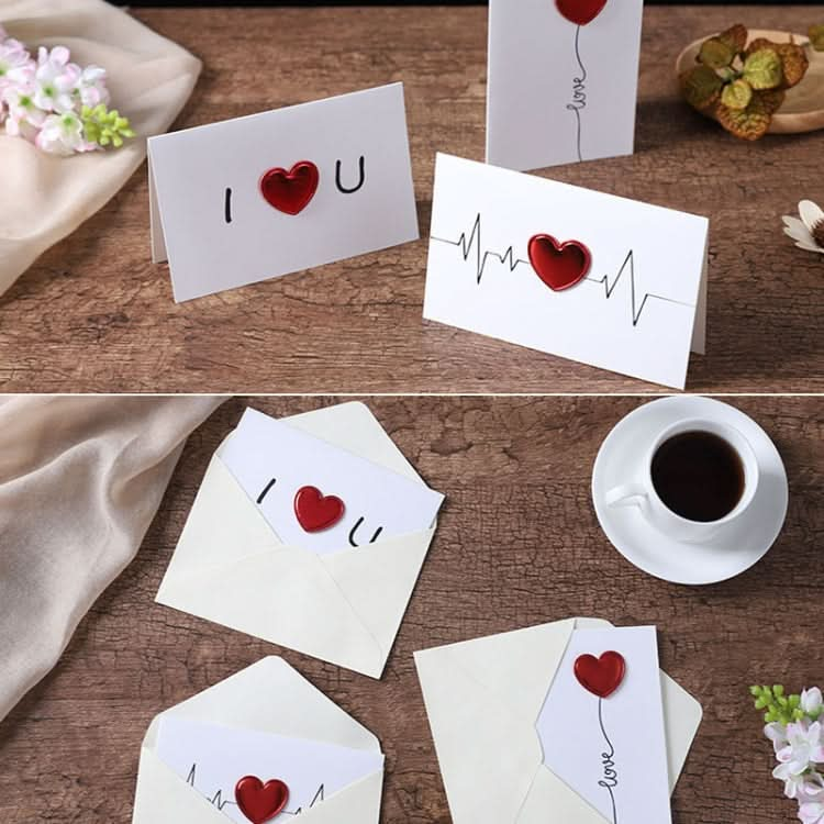 3D Heart Valentine Day Greeting Card Blessings Messages Cards with Envelopes, Spec: ECG-Reluova