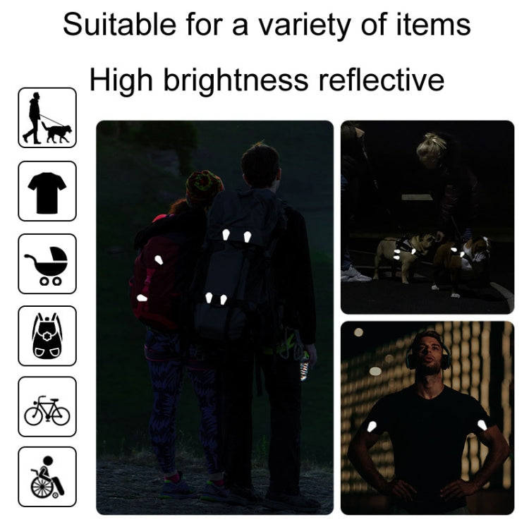 ENLEE EN-7855 Multifunctional Reflective Magnet Clip Outdoor Sports Night Running Safety Warning Stickers Reluova