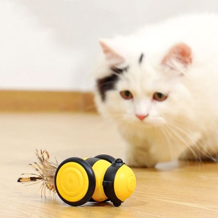 Bee Shaped Cats Motorized Toys Intelligent Cats Teasing Pet Toy Stroller - Reluova