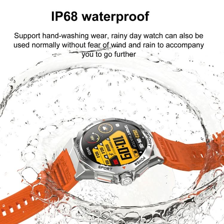 K62 1.43 Inch Waterproof Bluetooth Call Weather Music Smart Sports Watch