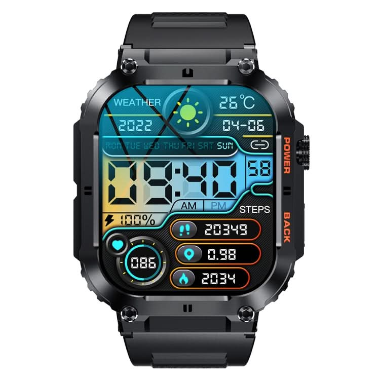 K57 Pro 1.96 Inch Bluetooth Call Music Weather Display Waterproof Smart Watch