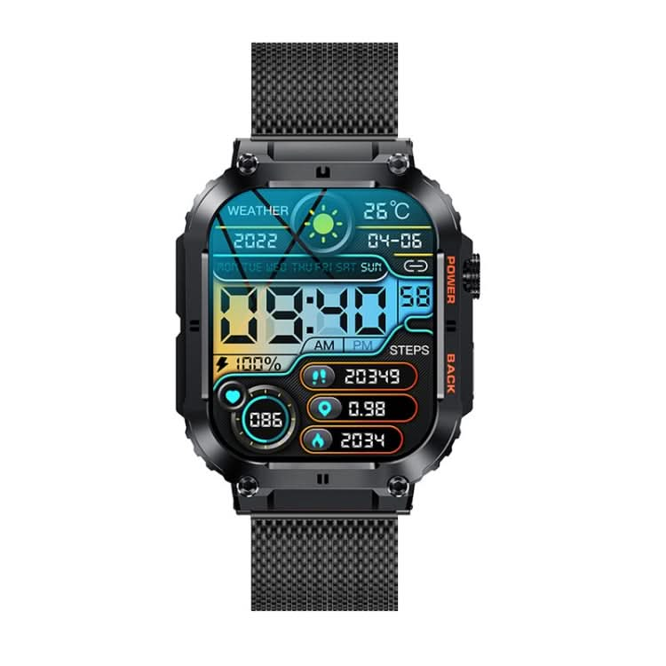 K57 Pro 1.96 Inch Bluetooth Call Music Weather Display Waterproof Smart Watch