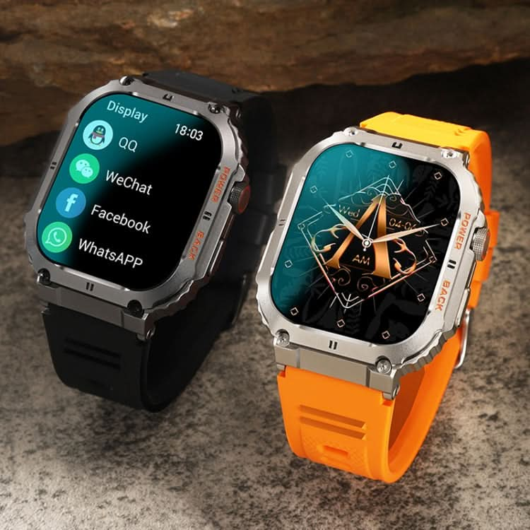 K57 Pro 1.96 Inch Bluetooth Call Music Weather Display Waterproof Smart Watch