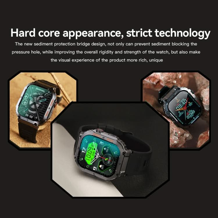 K57 Pro 1.96 Inch Bluetooth Call Music Weather Display Waterproof Smart Watch