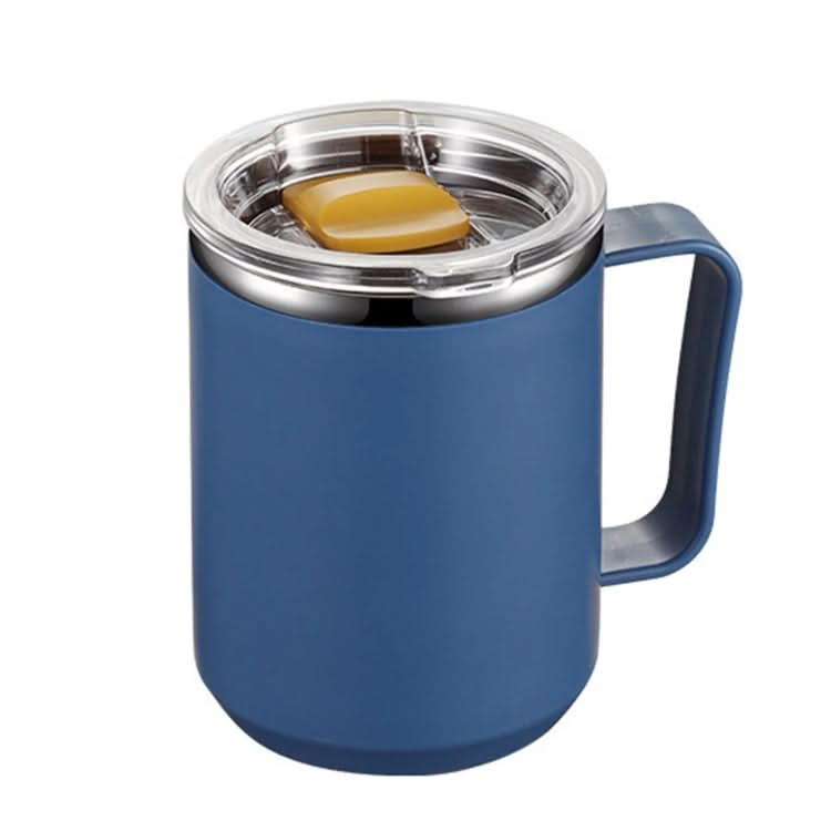 401-500ml 304 Stainless Steel Portable Mug Coffee Cup with Lid Leakproof Thermos Drink Bottle(Blue)-Reluova