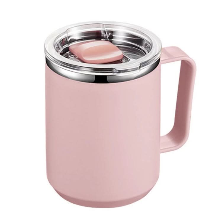 401-500ml 304 Stainless Steel Portable Mug Coffee Cup with Lid Leakproof Thermos Drink Bottle(Pink)-Reluova