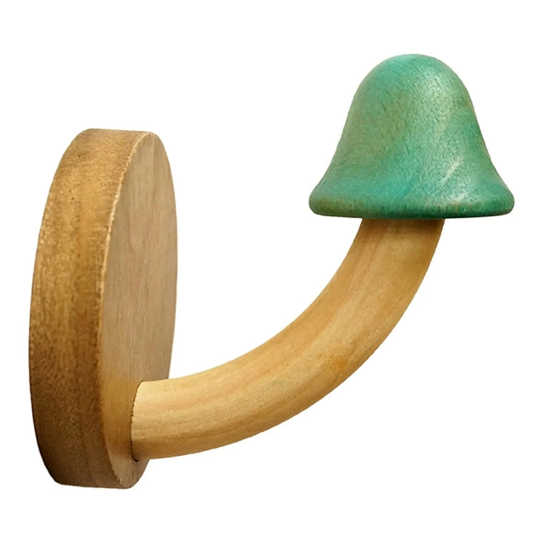 Wooden Mushroom Shape Punch-Free Coat Hook Home Decoration Storage Hook My Store