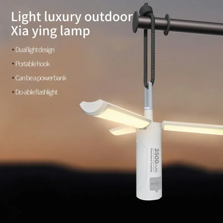 M26 Foldable Handheld Lamp Portable Triple Leaf Hook Outdoor Flashlight Multi-Functional Camping Light