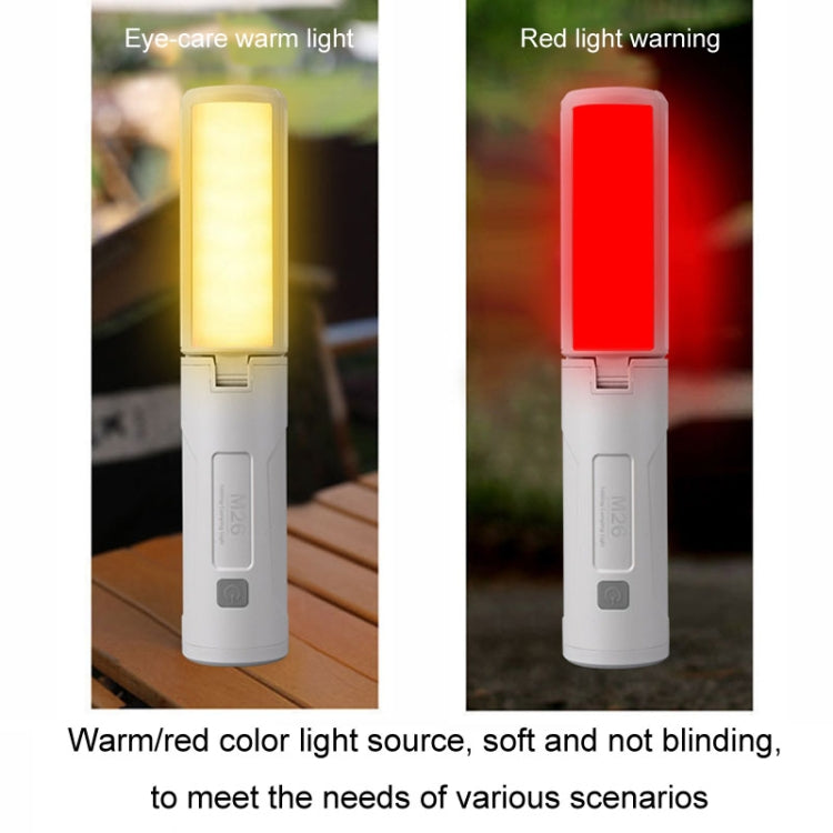 M26 Foldable Handheld Lamp Portable Triple Leaf Hook Outdoor Flashlight Multi-Functional Camping Light