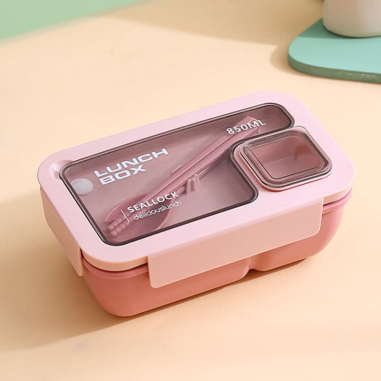 Rectangle Microwaveable Lunch Box Hermetic Bento Box with Spoon Chopsticks Reluova