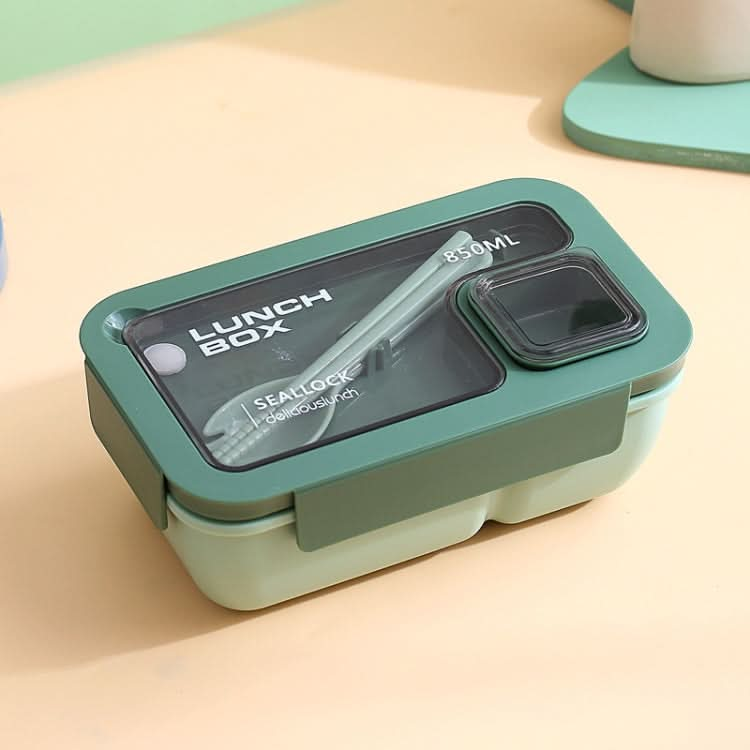 Rectangle Microwaveable Lunch Box Hermetic Bento Box with Spoon Chopsticks Reluova