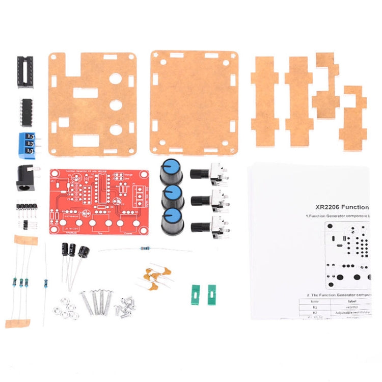 XR2206 High Precision Signal Generator DIY Kit Sine Triangle Square Waves 1Hz-1MHz Frequency Range Reluova