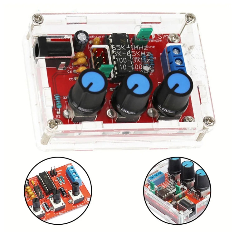 XR2206 High Precision Signal Generator DIY Kit Sine Triangle Square Waves 1Hz-1MHz Frequency Range