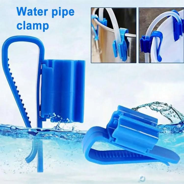 5pcs Multifunctional Fish Tank Aquarium Water Pipe Fixing Clip(Blue)-Reluova