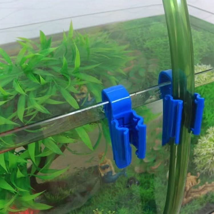 5pcs Multifunctional Fish Tank Aquarium Water Pipe Fixing Clip(Blue)-Reluova