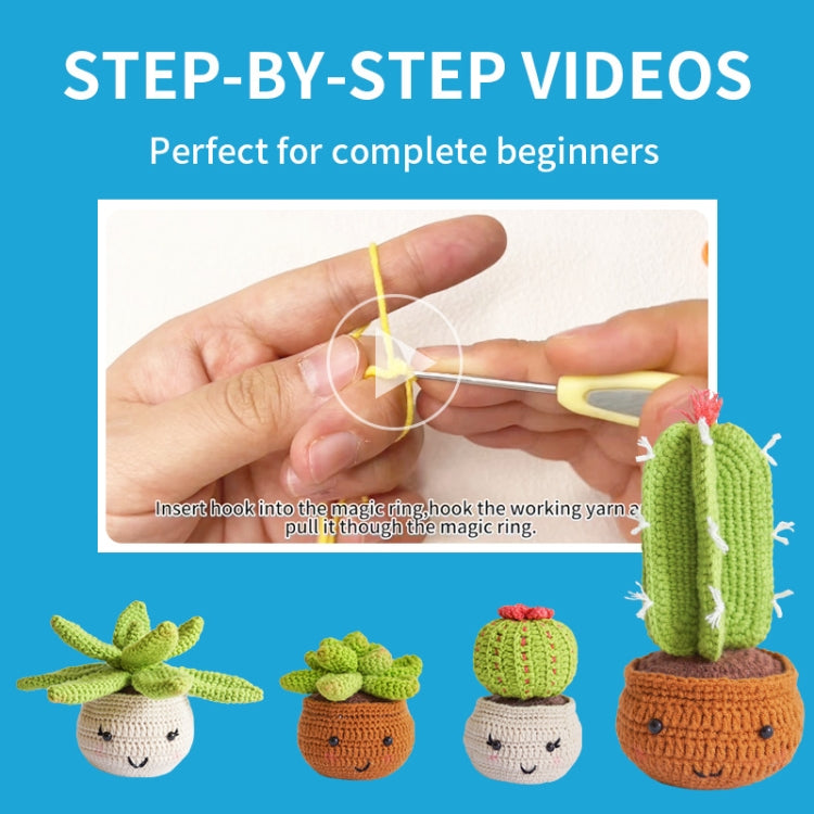 Crochet Starter Kit for Beginners with  Step-by-Step Video Tutorials My Store