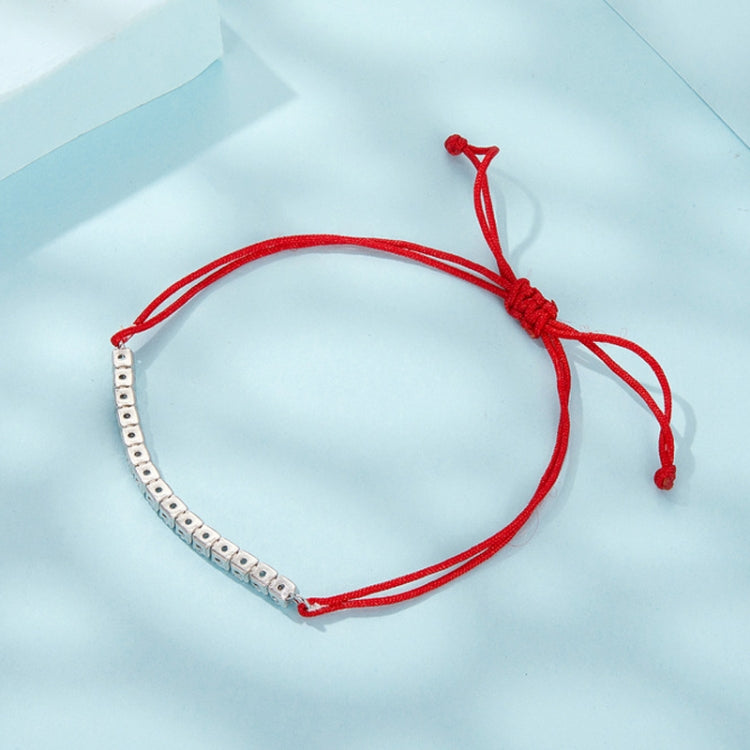 S925 Sterling Silver Zircon Lucky Braided Adjustable Bracelet My Store