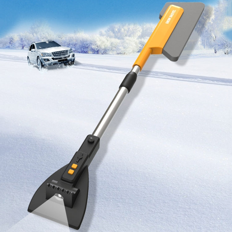 Car Multifunctional Telescopic Snow Shovel Glass Defrost De-icing Brush Winter Cleaning Tools