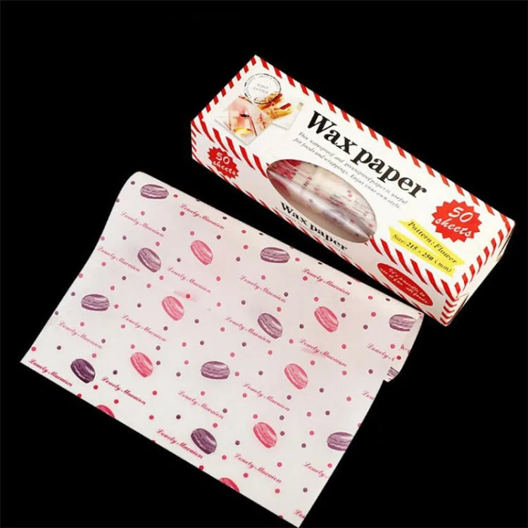 50sheets /Pack Food Wrapping Paper Baking Wax Paper Grease Proof Waterproof Liners My Store