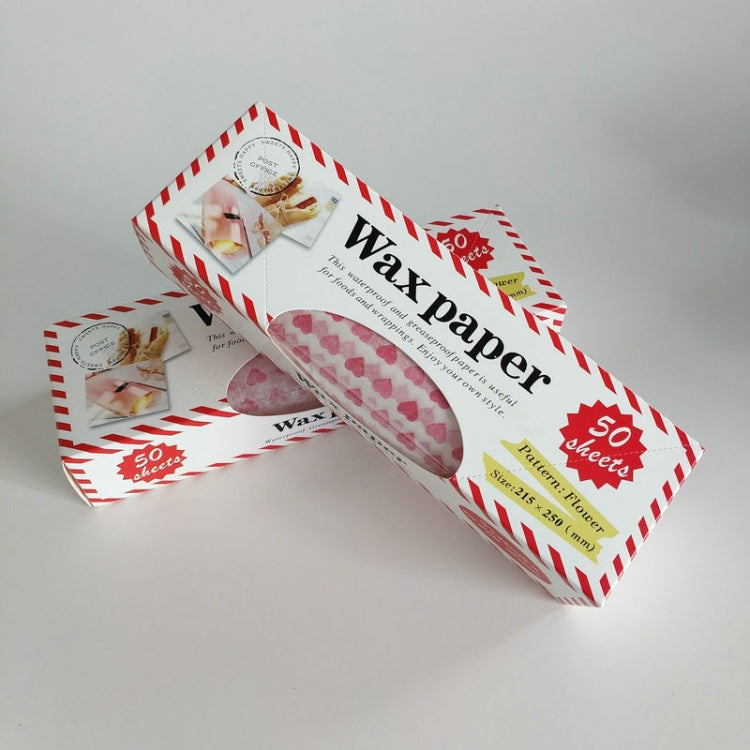 50sheets /Pack Food Wrapping Paper Baking Wax Paper Grease Proof Waterproof Liners My Store