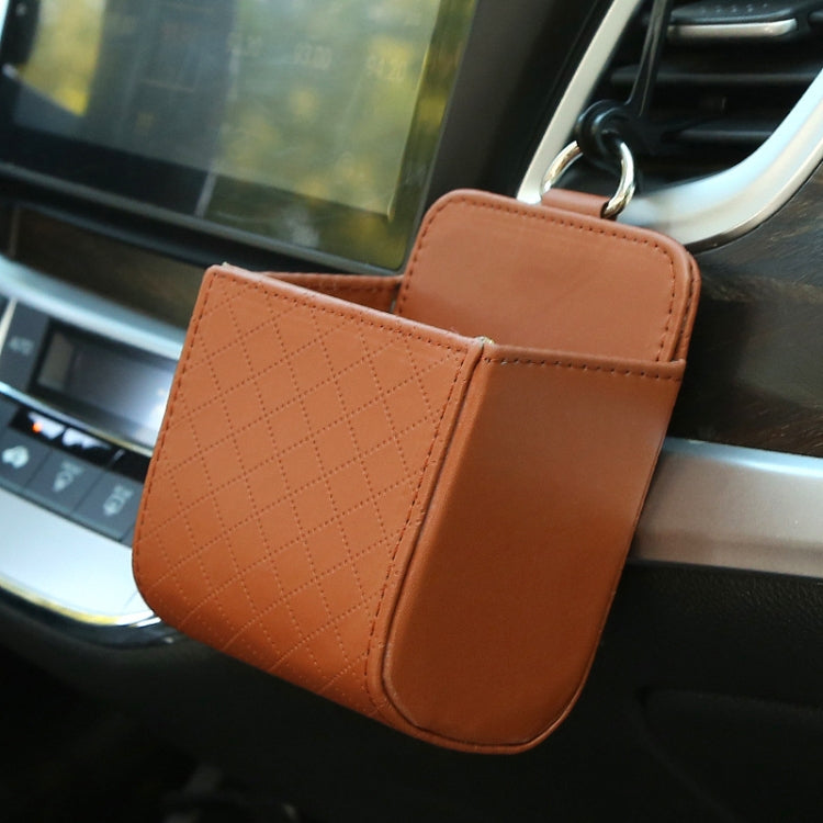 Car Air Outlet Leather Multifunctional Mobile Phone Card Hanging Storage Box ÎҵÄÉ̵ê