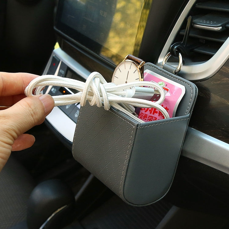 Car Air Outlet Leather Multifunctional Mobile Phone Card Hanging Storage Box ÎҵÄÉ̵ê