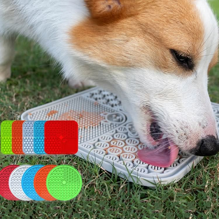 Silicone Pet Licking Placemat Anti-Choking Slow Food Suction Cup Placemat for Cats and Dogs - Reluova