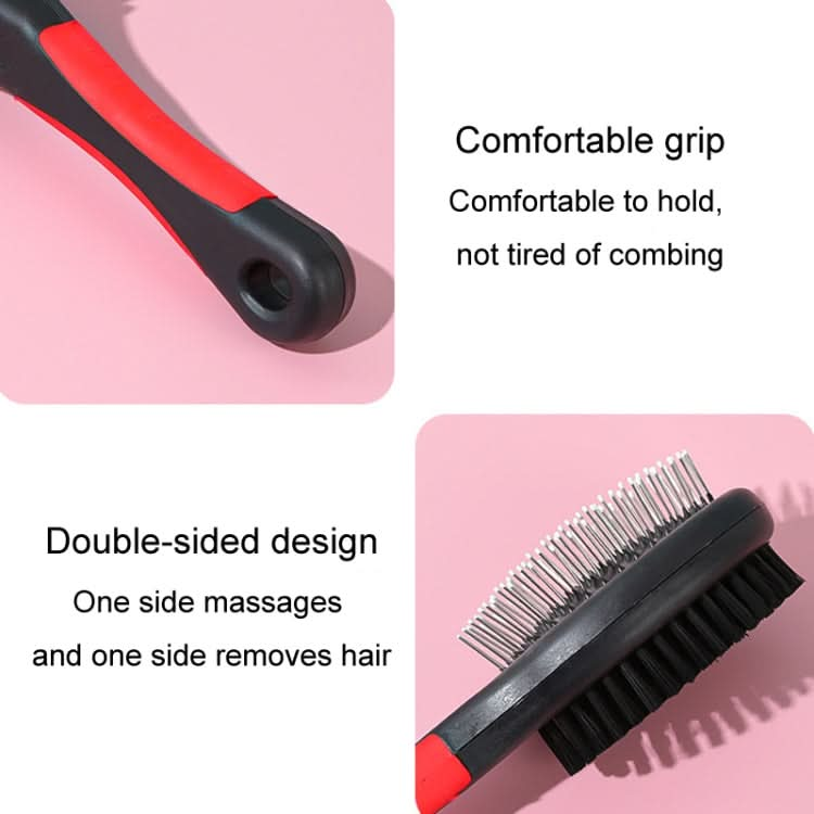 Pet Double Sided Comb With Protective Points Cat Dog Clean Grooming Comb - Reluova