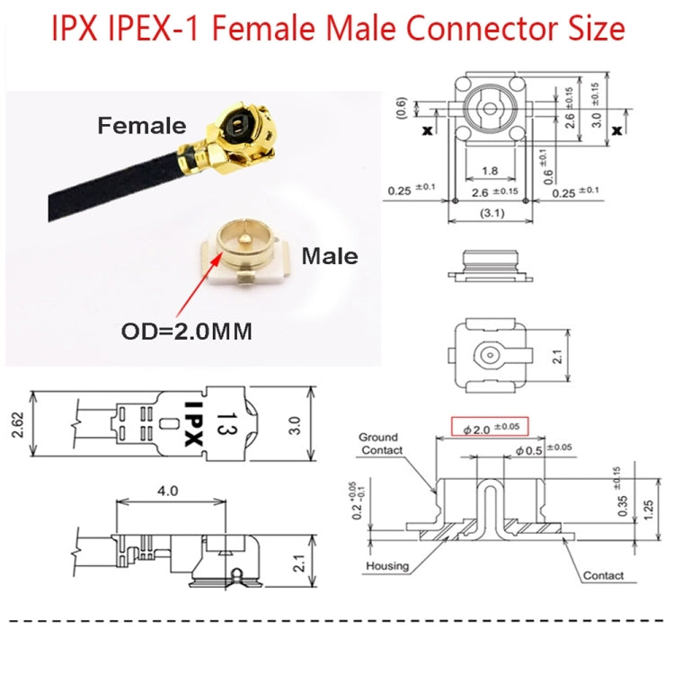 RG178 Pigtail WIFI Antenna Extension Cable Jumper