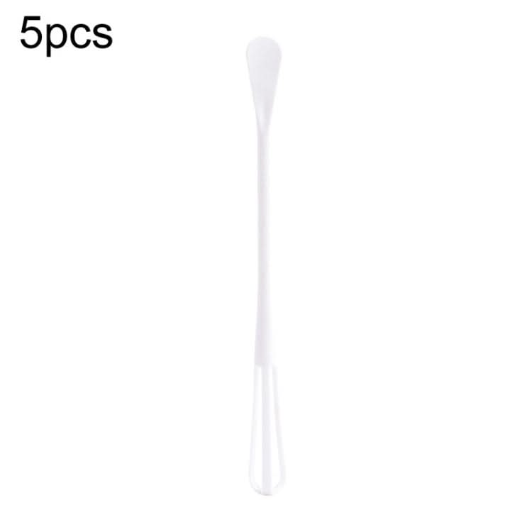 5pcs Household Mini Whisk With Small Spoon Kitchen Multifunctional Stirring Stick(White)-Reluova