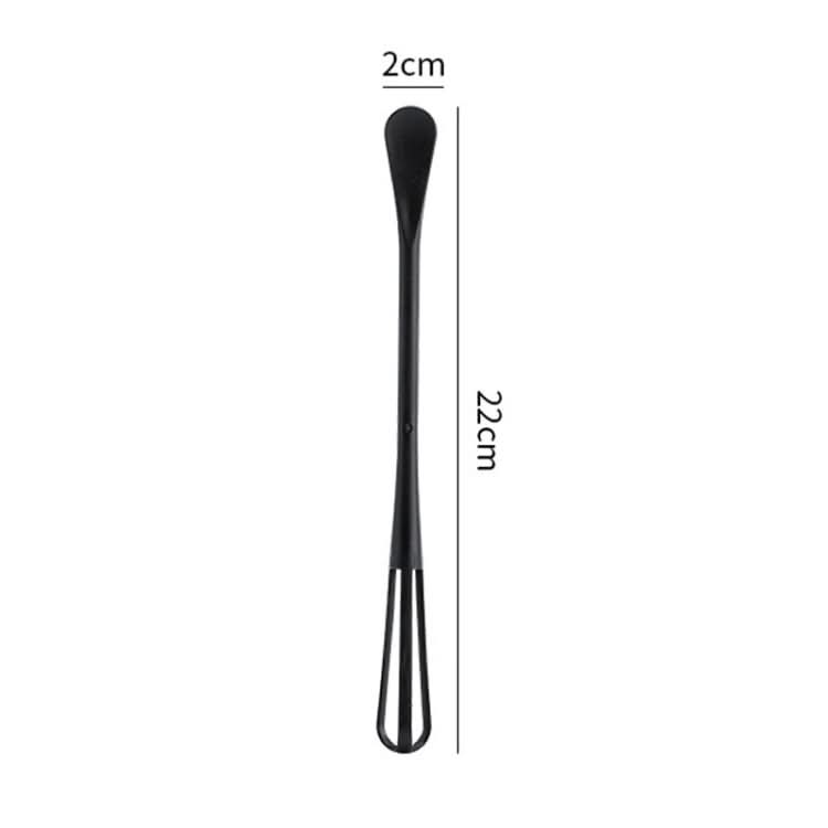 5pcs Household Mini Whisk With Small Spoon Kitchen Multifunctional Stirring Stick(Black)-Reluova