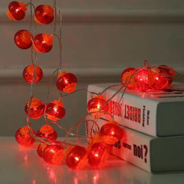 6m 40 Light  New Year Chinese Red Lantern LED Lights(Crystal Lanterns)-Reluova