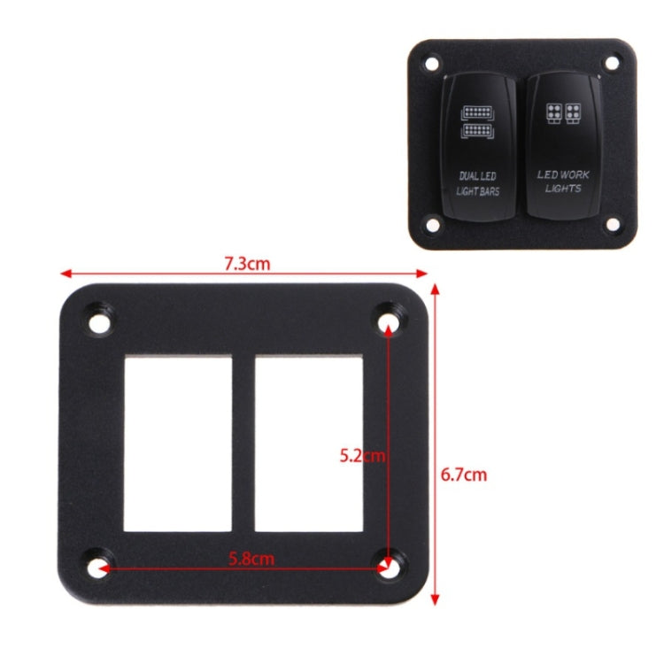 Road Aluminum Rocker Switch Panel Housing Bracket for Narva Type Boats Automotive Switch Parts