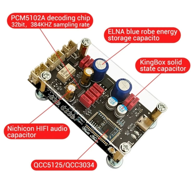 Bluetooth Lossless Decoder Board APTX Amplifier Wireless Receiver Reluova