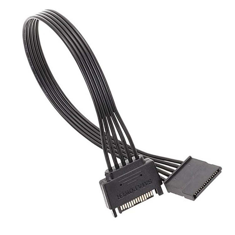 Power Supply SATA 15Pin Male And Female Extension Cable Durable Hard Disk Drive Power Connection Cables My Store