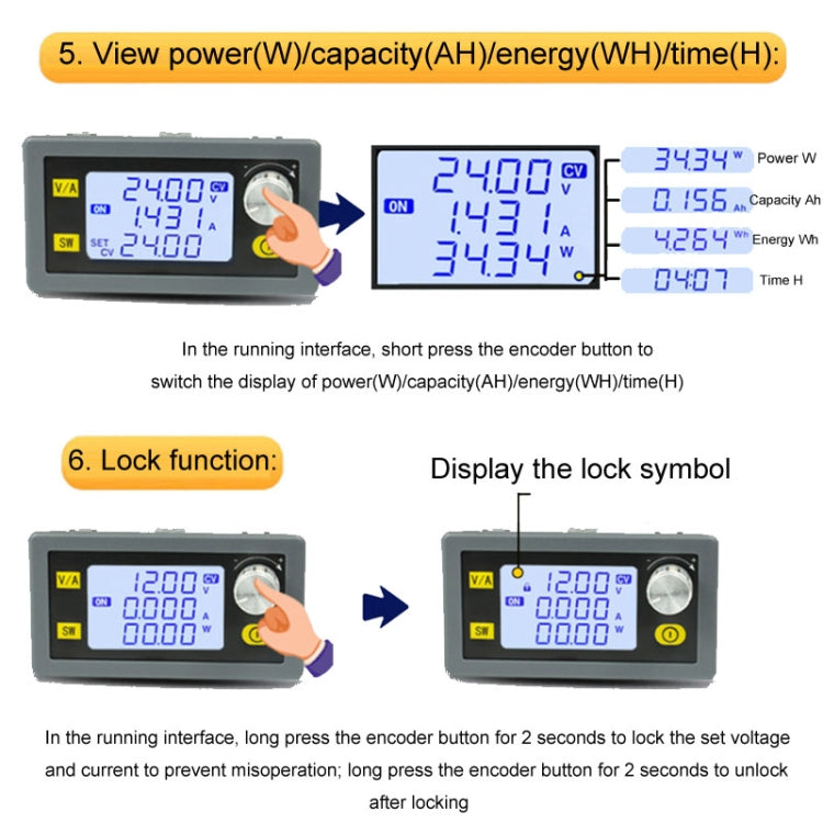 80W 5A DC-DC Adjustable Voltage Regulator Battery Charging Module Reluova