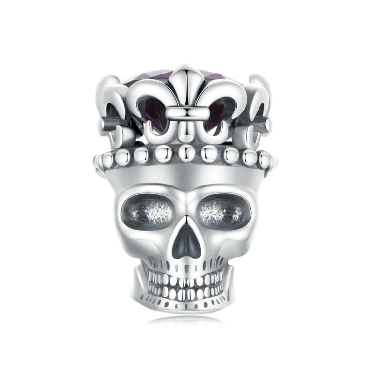 S925 Sterling Silver Halloween Ornament Skull DIY Beads